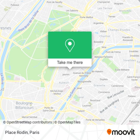 Mapa Place Rodin