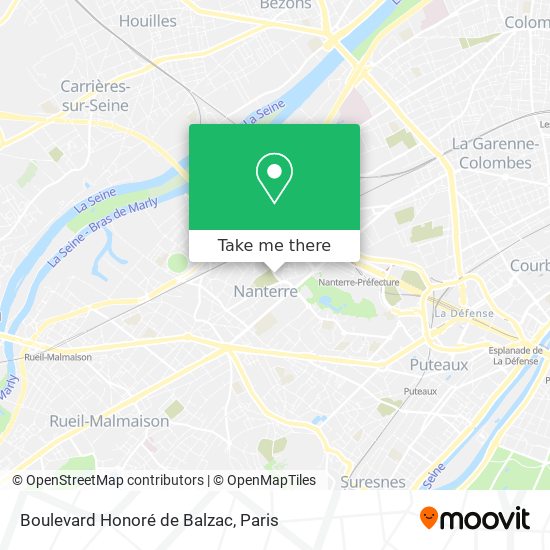 Boulevard Honoré de Balzac map