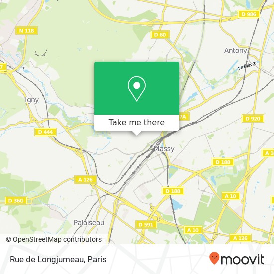 Mapa Rue de Longjumeau