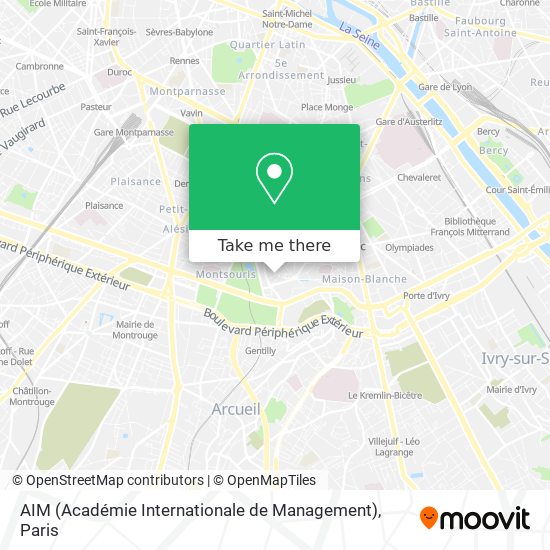 Mapa AIM (Académie Internationale de Management)