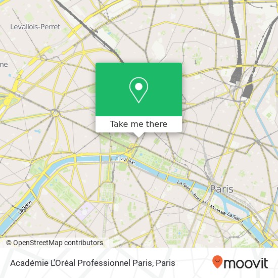 Académie L'Oréal Professionnel Paris map
