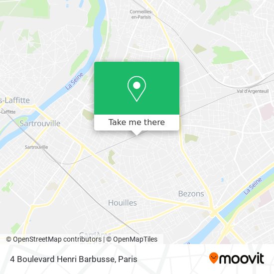 Mapa 4 Boulevard Henri Barbusse