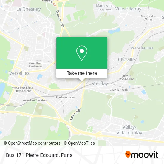 Bus 171 Pierre Edouard map