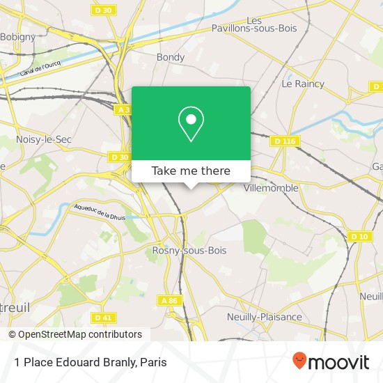 Mapa 1 Place Edouard Branly