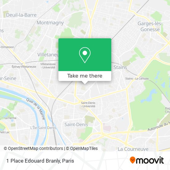 Mapa 1 Place Edouard Branly