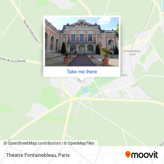 Théatre Fontainebleau map