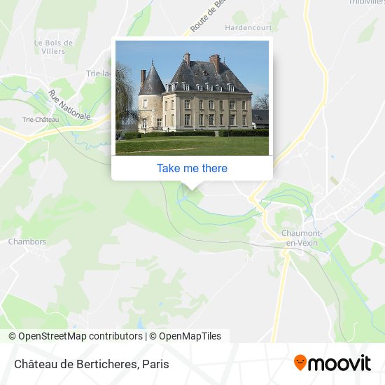 Château de Berticheres map