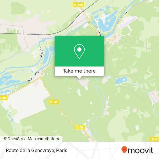 Route de la Genevraye map