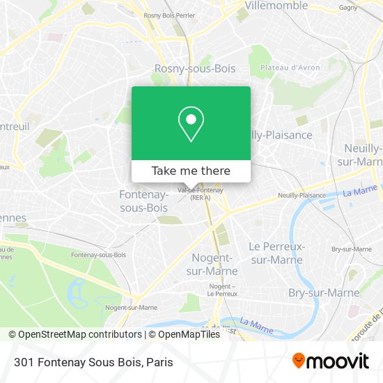 301 Fontenay Sous Bois map