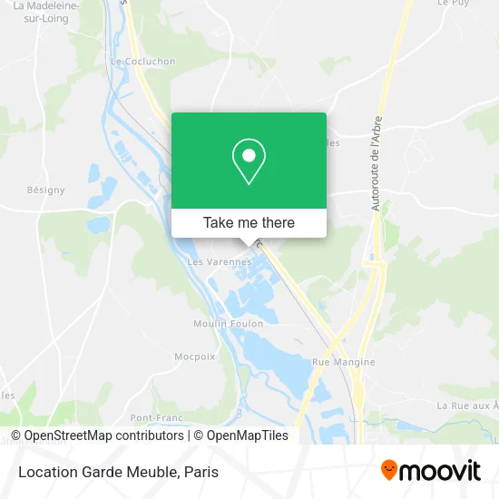 Location Garde Meuble map