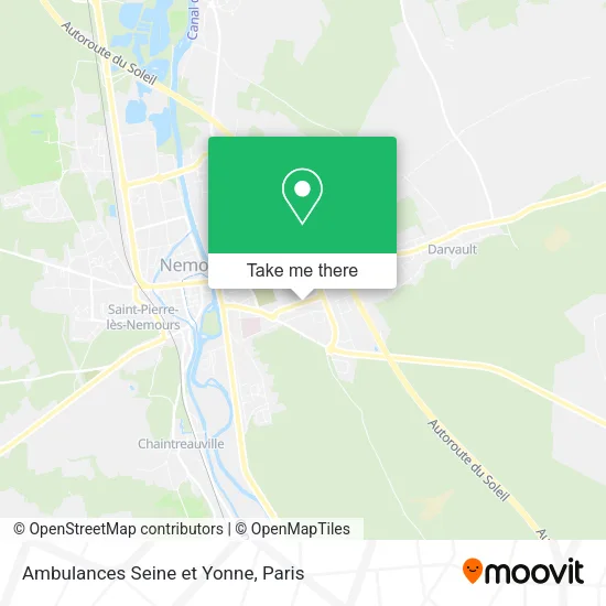 Ambulances Seine et Yonne map
