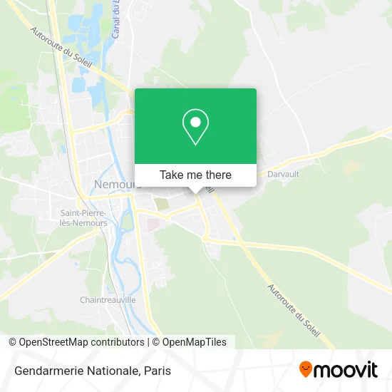 Gendarmerie Nationale map
