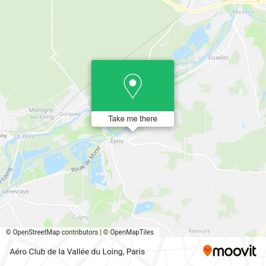 Aéro Club de la Vallée du Loing map