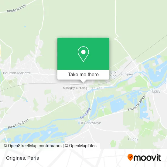 Origines map