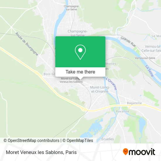 Moret Veneux les Sablons map
