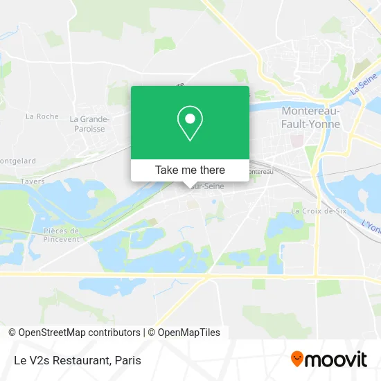 Le V2s Restaurant map