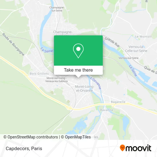 Mapa Capdecors
