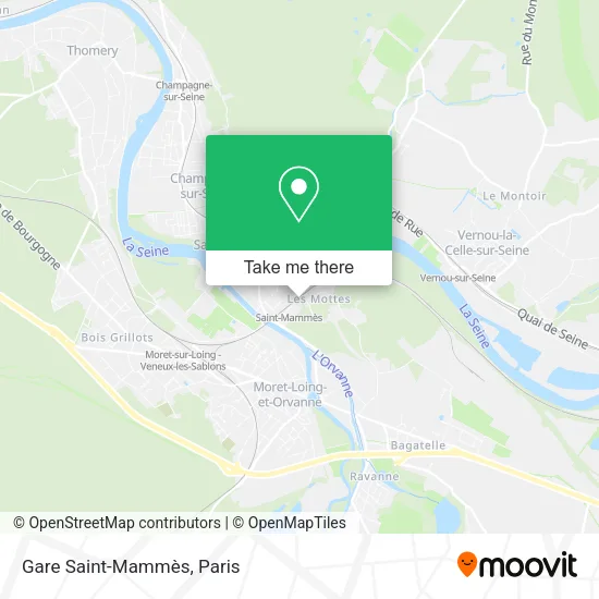 Mapa Gare Saint-Mammès