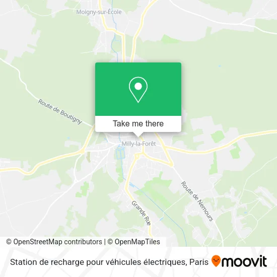 Station de recharge pour véhicules électriques map