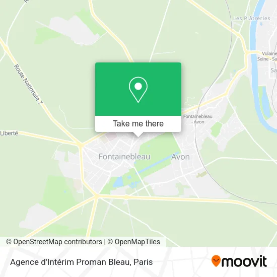 Agence d'Intérim Proman Bleau map