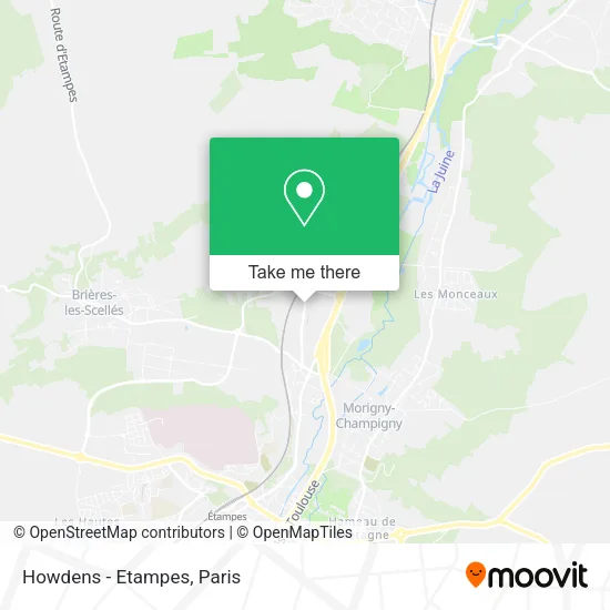 Howdens - Etampes map