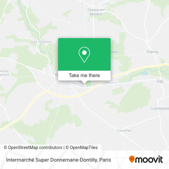Intermarché Super Donnemarie-Dontilly map