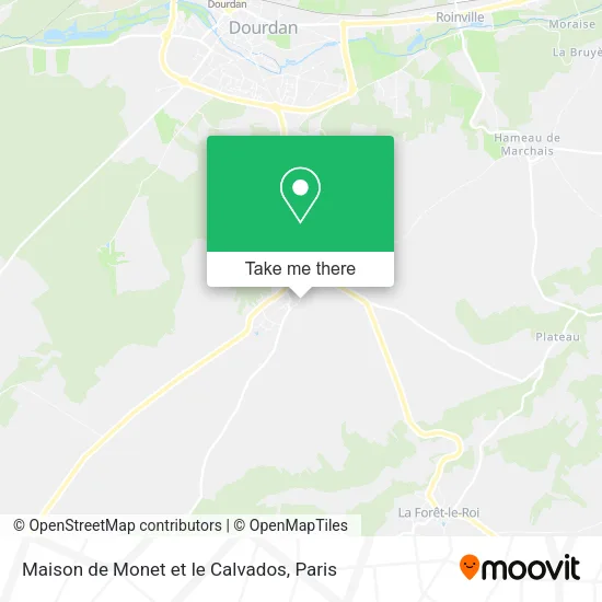 Maison de Monet et le Calvados map