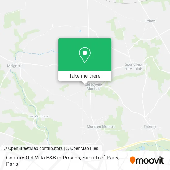 Century-Old Villa B&B in Provins, Suburb of Paris map