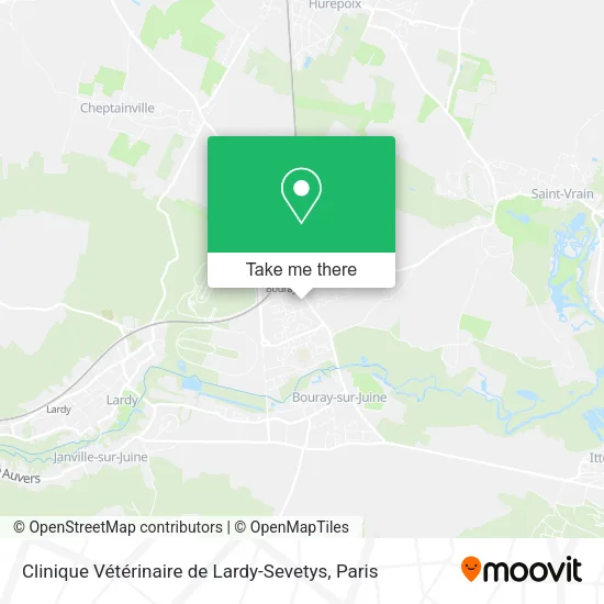 Clinique Vétérinaire de Lardy-Sevetys map