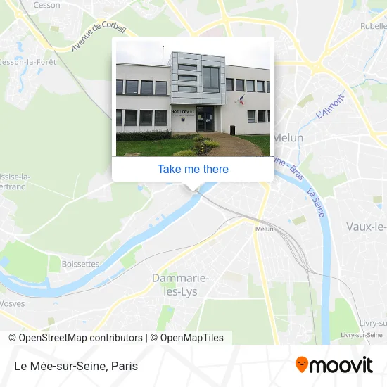 Le Mée-sur-Seine map