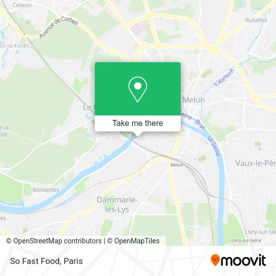 So Fast Food map