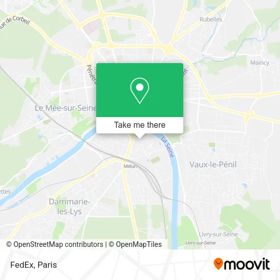 FedEx map