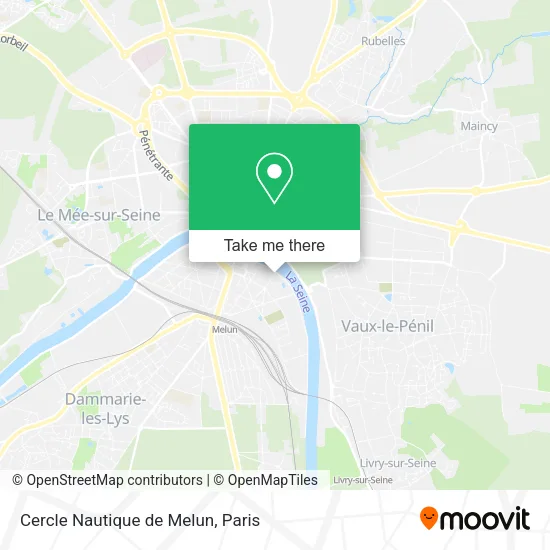 Cercle Nautique de Melun map