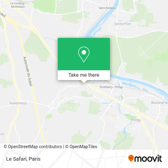 Le Safari map