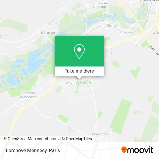 Lorenove Mennecy map
