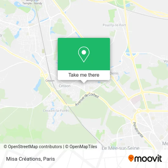 Misa Créations map