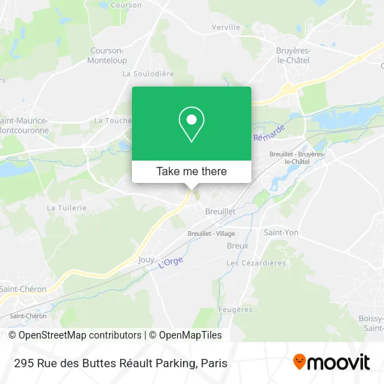 295 Rue des Buttes Réault Parking map