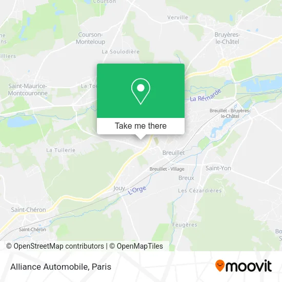 Alliance Automobile map