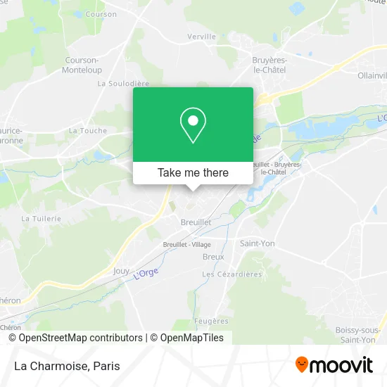 La Charmoise map