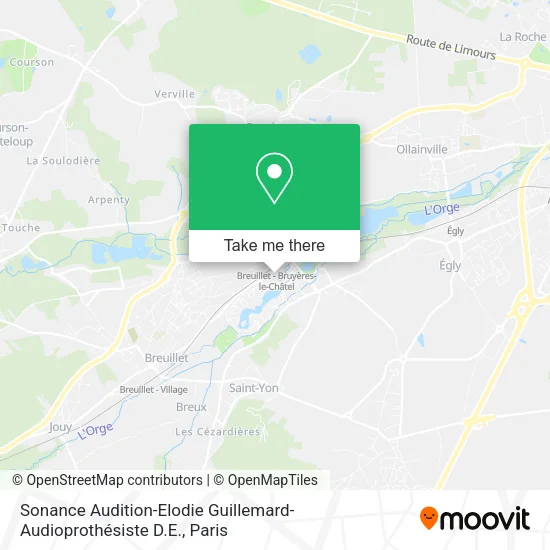 Sonance Audition-Elodie Guillemard-Audioprothésiste D.E. map