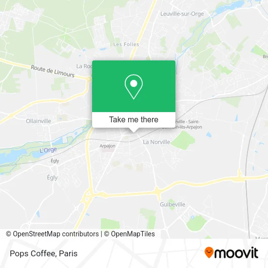 Pops Coffee map