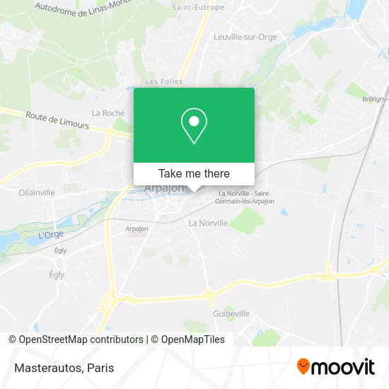Masterautos map