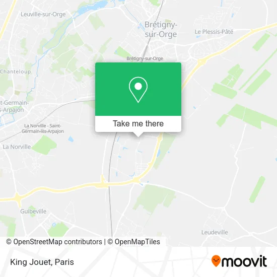 King Jouet map