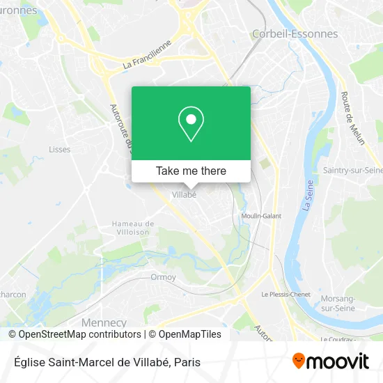 Église Saint-Marcel de Villabé map