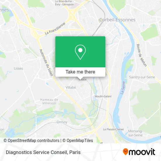 Diagnostics Service Conseil map