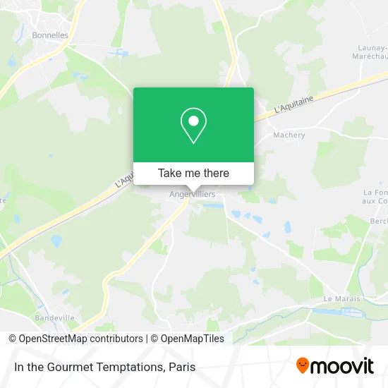 In the Gourmet Temptations map