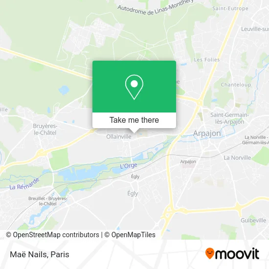Maë Nails map