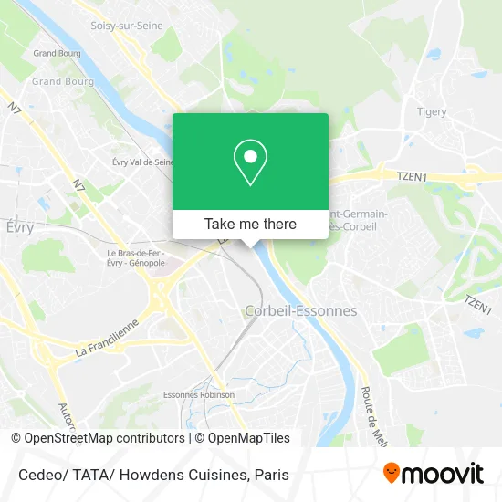 Mapa Cedeo/ TATA/ Howdens Cuisines