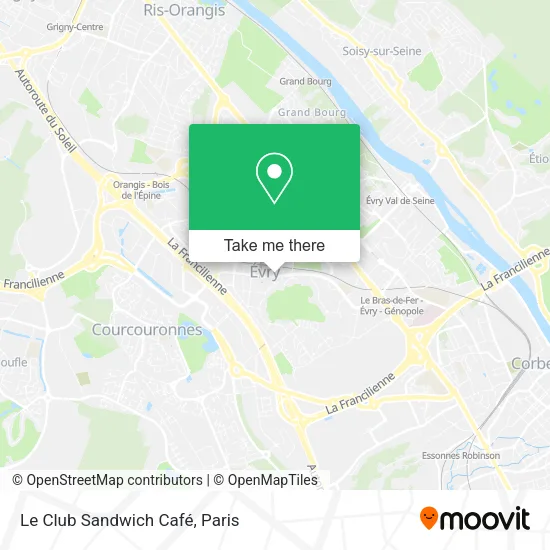 Le Club Sandwich Café map