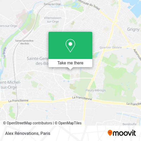 Alex Rénovations map
